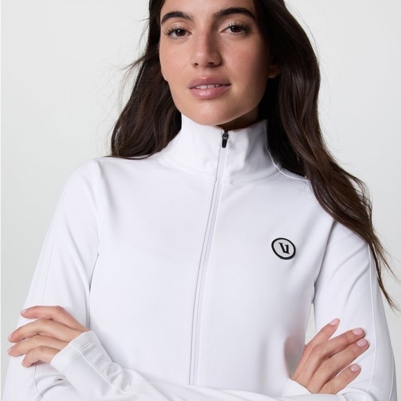 Vuori Jackets & Blazers - NWT VUORI Chilled Out Track Full Zip Jacket White XS
